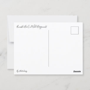 Bumble Bee On Wild Bergamot Postcard