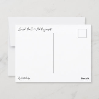 Bumble Bee On Wild Bergamot Postcard