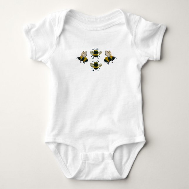 Bumble Bee onsie baby bodysuit (Front)