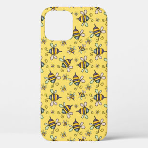 Bumble Bee Pattern iPhone 12 Case
