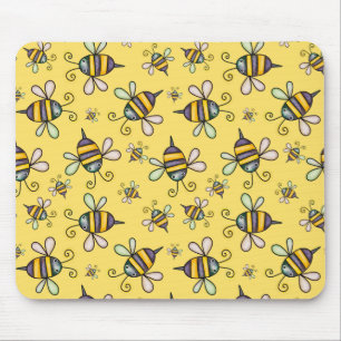 Bumble Bee Pattern Mouse Pad