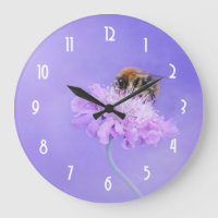 Bumble Bee Perched on a Pink Flower