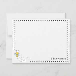 Bumble Bee Personalised Note Card