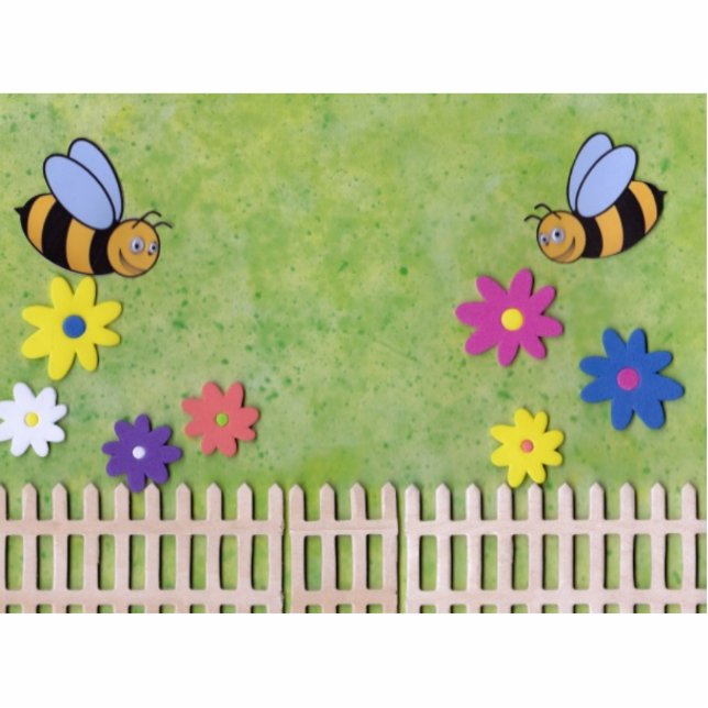 Bumble Bee Standing Image Standing Photo Sculpture (Front)