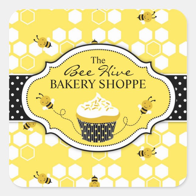 Bumble Bee Sticker SQBIZ (Front)