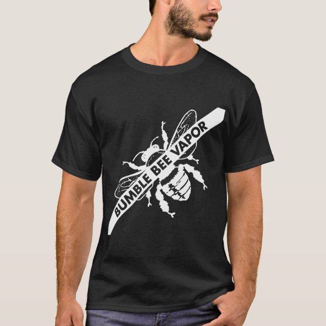 Bumble Bee Vapour Men's Dark Tee Shirt (Front)