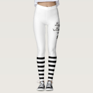 Bumble Bee White Leggings