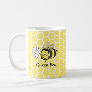 Bumble Bee with Daisy Coffee Mug
