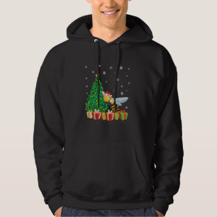 Bumble Bee Xmas Tree Lighting Santa Hat Bumble Bee Hoodie