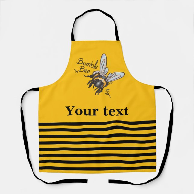 Bumble Bee yellow  Apron (Front)