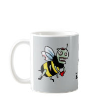 Bumble Bee zombie funny cartoon mug