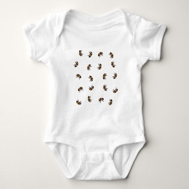 Bumble Bees Baby Bodysuit (Front)
