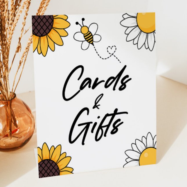 Bumble Honey Bee Cards and Gifts Table Party Sign (Creator Uploaded)