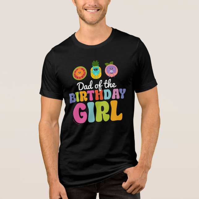 Bumble Nums Summer Birthday Dad Tri-Blend Shirt (Front)