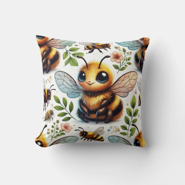 Bumble of Joy Cushion (Front)