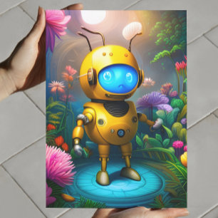 Bumble The Robot   Digital Art Poster