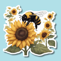 Bumblebee and Sunflowers Waterproof  