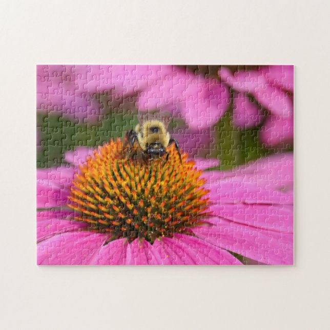 Bumblebee at Work - 11x14 - 252 pcs. Flower Puzzle (Horizontal)