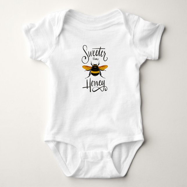 Bumblebee Baby Shirt - Sweeter Than Honey  (Front)