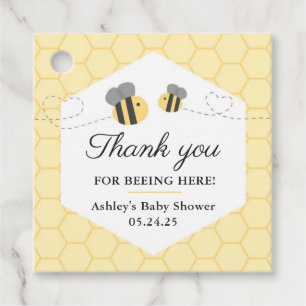 Bumblebee Baby Shower Favour Tag