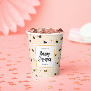 Bumblebee Baby Shower Paper Cups