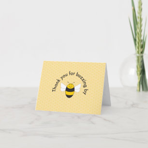 Bumblebee baby shower thank you card