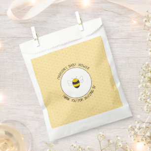 Bumblebee bee baby shower favour bags