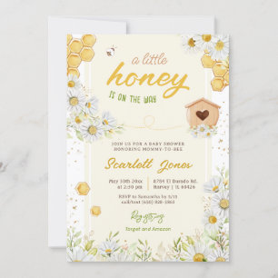 Bumblebee Bee Baby Shower Little Honey Sweet Daisy Invitation