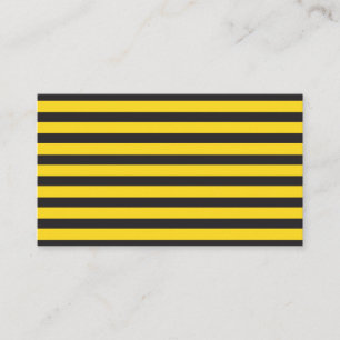 Bumblebee Black Yellow Horizontal Lines Bumble Bee Business Card
