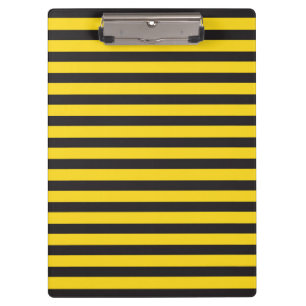 Bumblebee Black Yellow Horizontal Lines Bumble Bee Clipboard