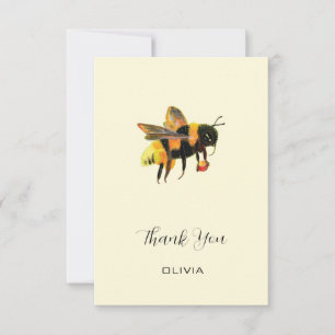 BumbleBee Carrying Pollen  - Thank You Custom Name