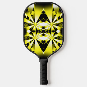 Bumblebee Colour Gradient Filled Perspective Art Pickleball Paddle