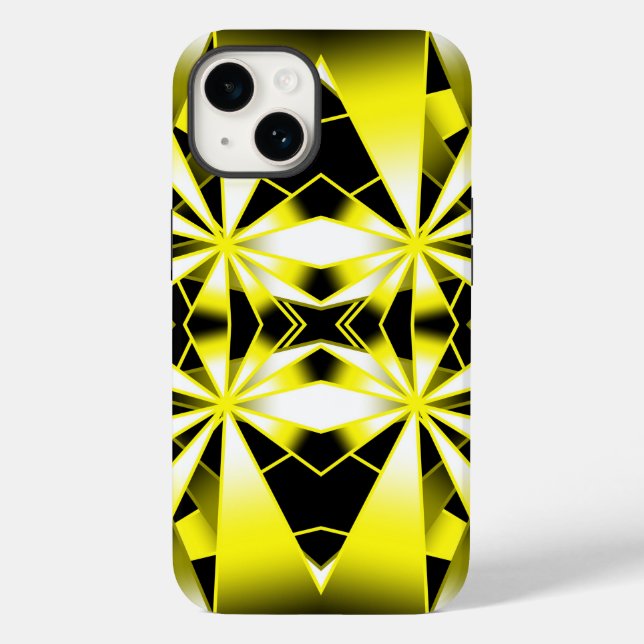 Bumblebee Colour Gradient Perspective Drawing Case-Mate iPhone Case (Back)