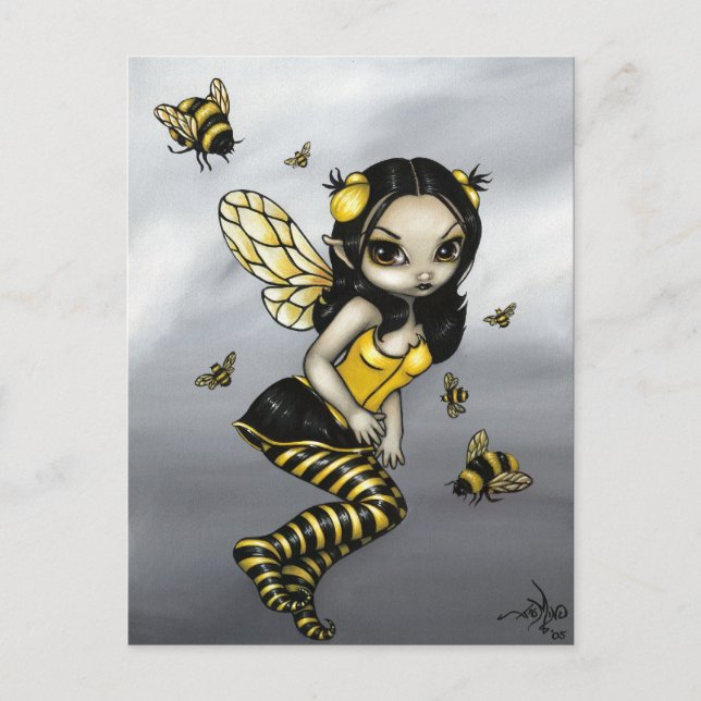 "Bumblebee Fairy" Postcard (Front)