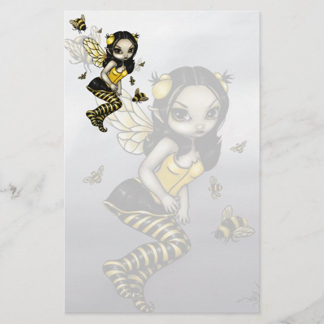 "Bumblebee Fairy" Stationery (Front)
