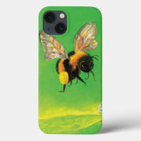 Bumblebee flying illustration 