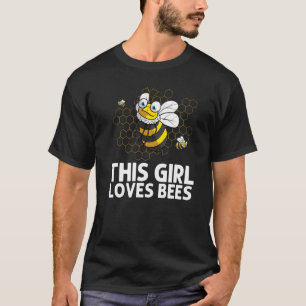 Bumblebee For Girls Kids Beekeeper Honey Bee T-Shirt