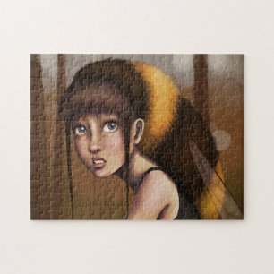 Bumblebee Girl Jigsaw Puzzle