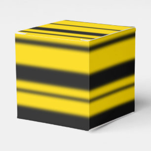 Bumblebee Inspired Yellow/Black Striped Pattern Favour Box