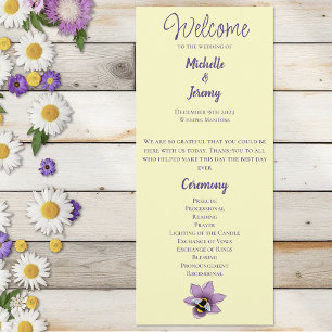 Bumblebee Lavender Flowers Yellow Programme