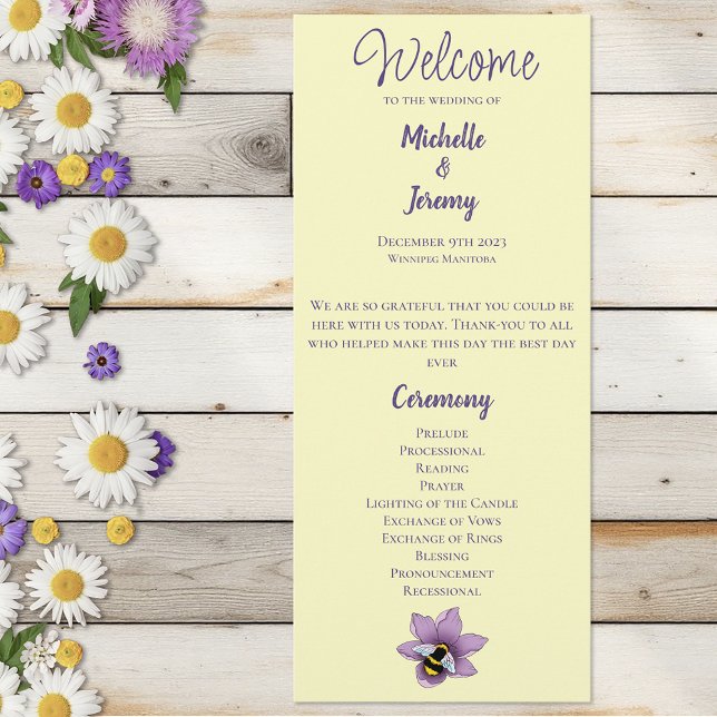 Bumblebee Lavender Flowers Yellow Programme (Creator Uploaded)