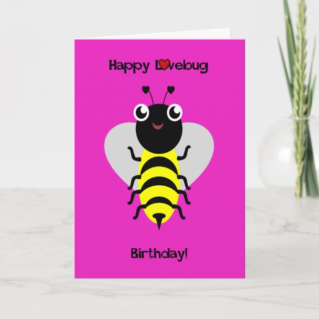 Bumblebee Love Bug Card (Front)
