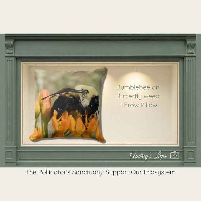 Bumblebee on Butterfly Weed Cushion (Creator Uploaded)