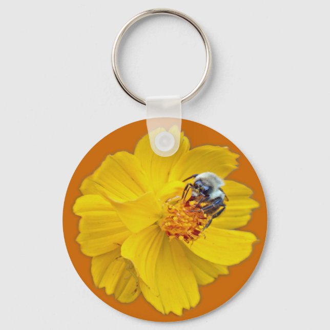 Bumblebee on Cosmos Key Ring (Front)