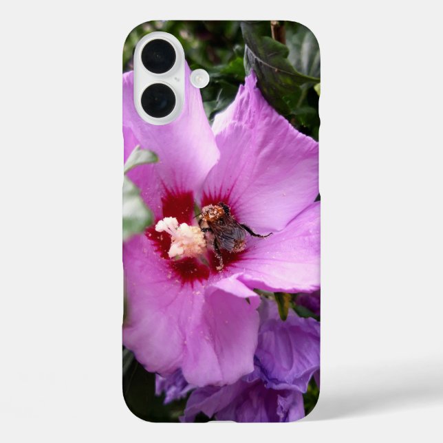 Bumblebee on Hibiscus Flower Case-Mate iPhone Case (Back)