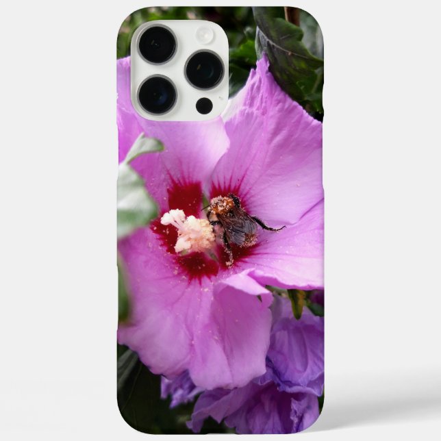 Bumblebee on Hibiscus Flower Case-Mate iPhone Case (Back)