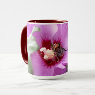 Bumblebee on Hibiscus Flower Mug