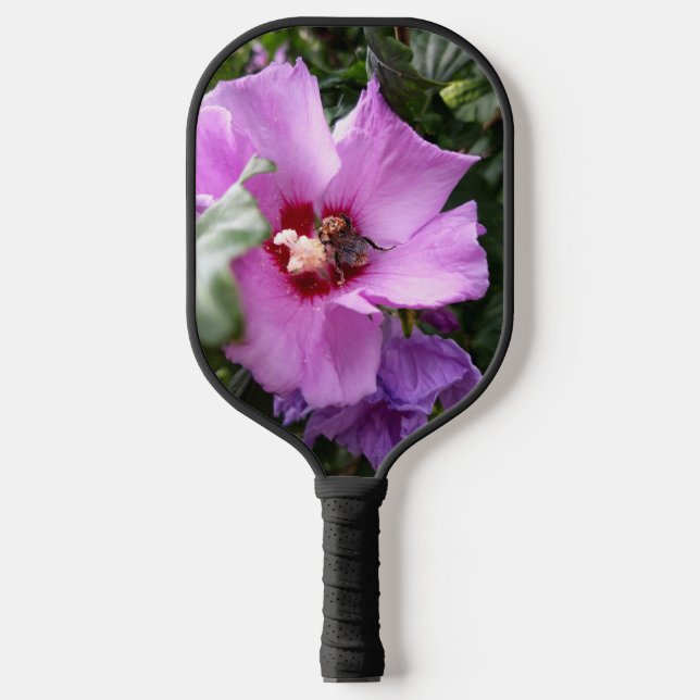 Bumblebee on Hibiscus Flower Pickleball Paddle (Front)