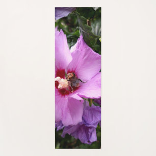Bumblebee on Hibiscus Flower Yoga Mat