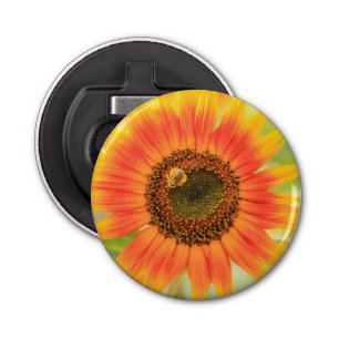 Bumblebee on sunflower, Community Garden Bottle Opener